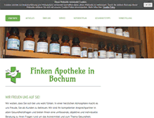 Tablet Screenshot of finken-apotheke.org